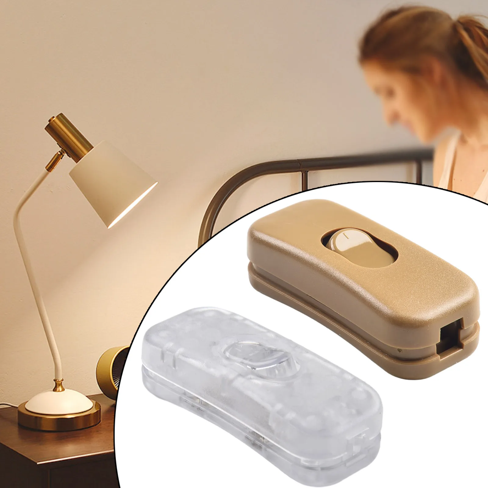 

250V/2A Bedside Lamp Push Button Switch 303 Model Desk Lamp And Floor Lamp LED Lights On-Line Switch For Bedroom