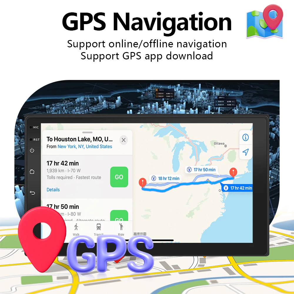 Car Multimedia Player 7Inch 9Inch 10Inch Universal 2Din Android12 Auto Carplay Audio 32G GPS for Hyundai Toyota Nissan Kia car multimedia player
