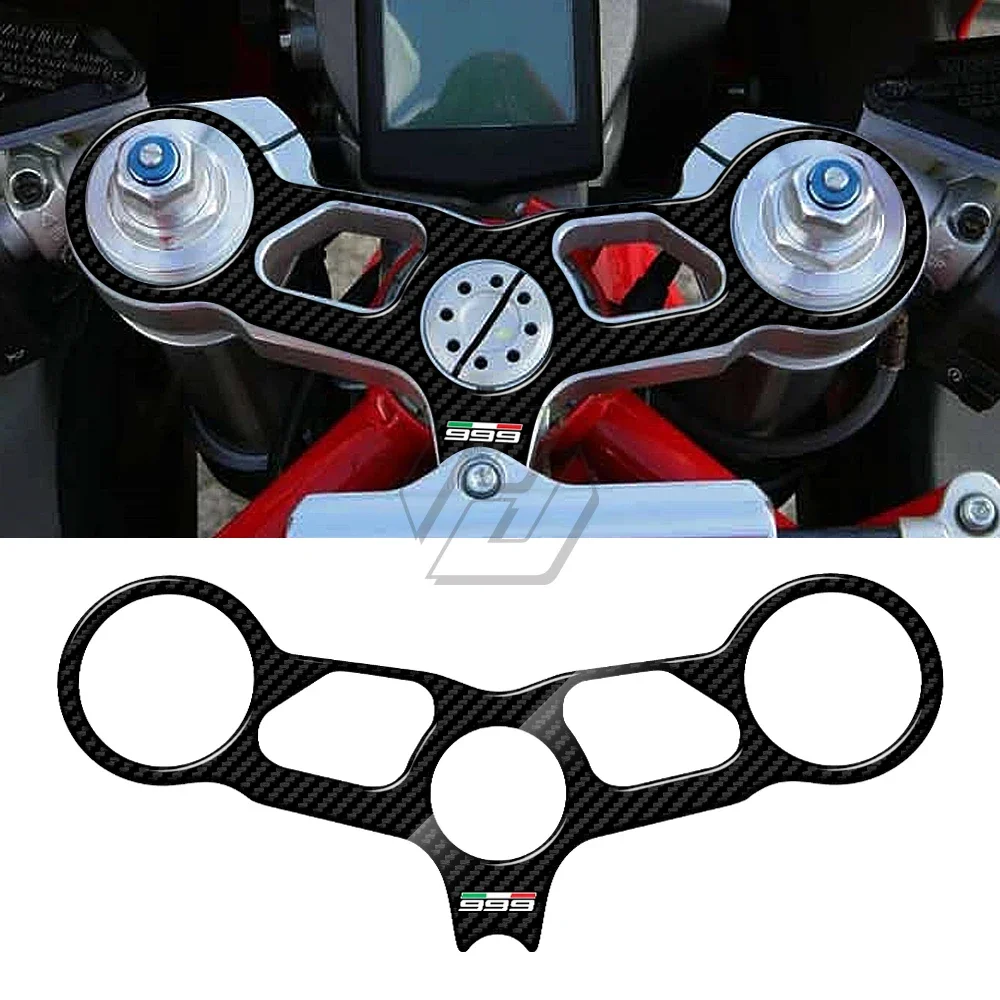 

For Ducati 999 Models 3D Carbon-look Upper Triple Yoke Defender