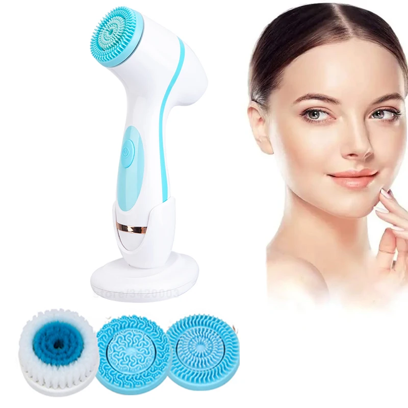 Factory Price Beauty Products Easy Use Portable Silicone Facial Cleansing Brush for Face Deep Cleaning