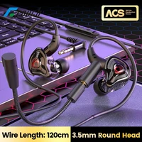 Type C/3.5mm Wired Earphones HiFi Stereo In Ear Headphones HD Noise Canceling Dual Microphone Earphones Sport Gaming Headsets 1