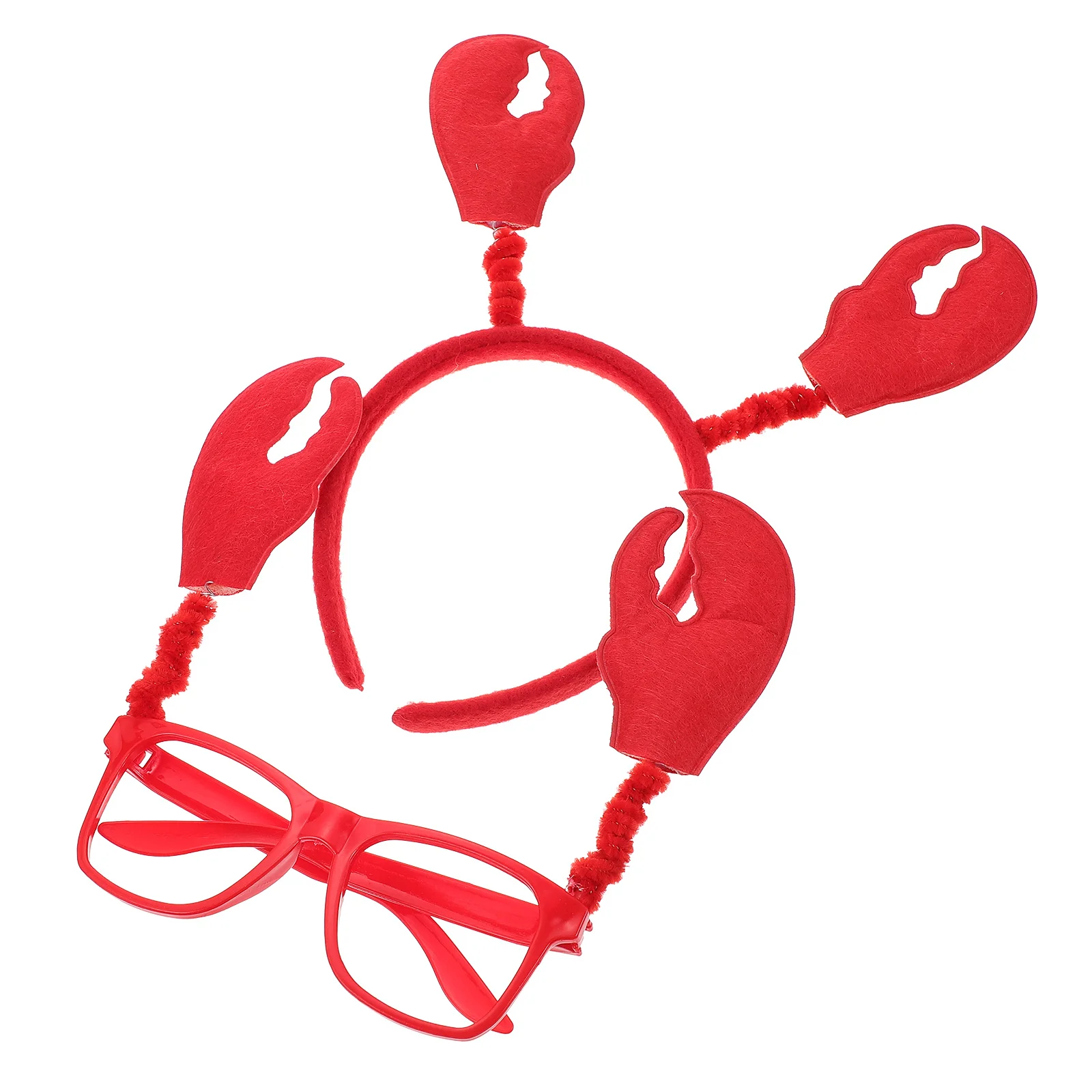 

Crab Headband Glasses Sun Headdress Eyeglass Props Animal Clip Costume Decor Cloth Child Hairband Elements