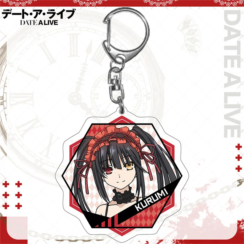 アクセサリー kurumi 6cm Charm Anime Fans Gifts HD Character DATE A LIVE Acrylic