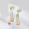 Elegant Wooden Refrigerator Magnet Vases Tube Flower Vases Simple and Modern Styles Vases For Kitchen and Home Decoration 3