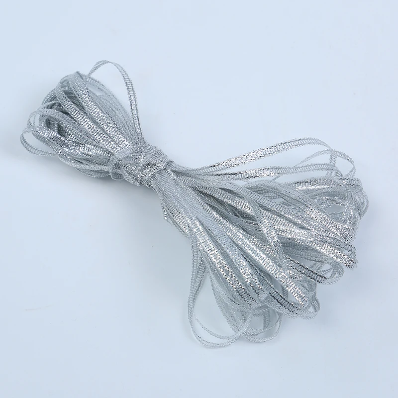 3mm Color Onion Ribbon Glitter Embroidered Onions Ribbon for Wedding Cake Gift Wrapping DIY Craft Decor Supplies 10meters/lot