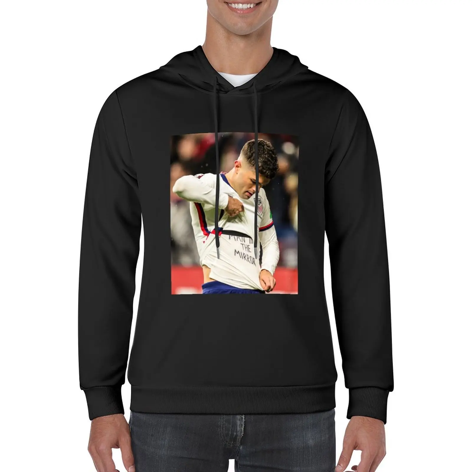

New Pulisic Man in the Mirror USMNT Pullover Hoodie autumn new products anime hoodie