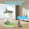 Cat Litter Scoop Cat Litter Box Tool Cat Litter Scoop With Integrated Trash Bag Dispenser Deep Cleaning Cat Litter Box Tool 4