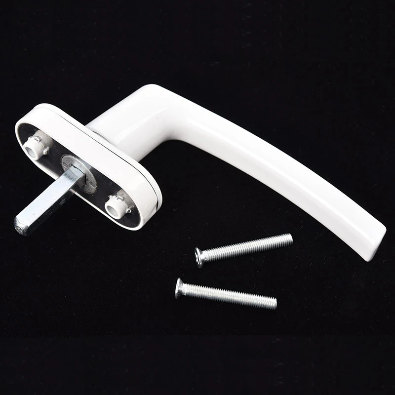 High Quality Aluminum Alloy Window Handles With Locks Universal Door Handle Key Locking For Double Glazing White Door Turning
