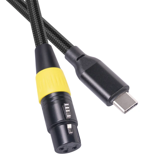 SiYear câble USB mâle vers XLR Femelle Convertisseur 3 broches