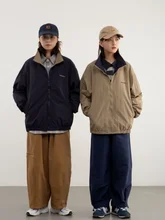  Color Matching Stand Collar jacket Men Women Japanese tide Brand Spring Autumn Cityboy Tooling Waterproof Outdoor jacket 