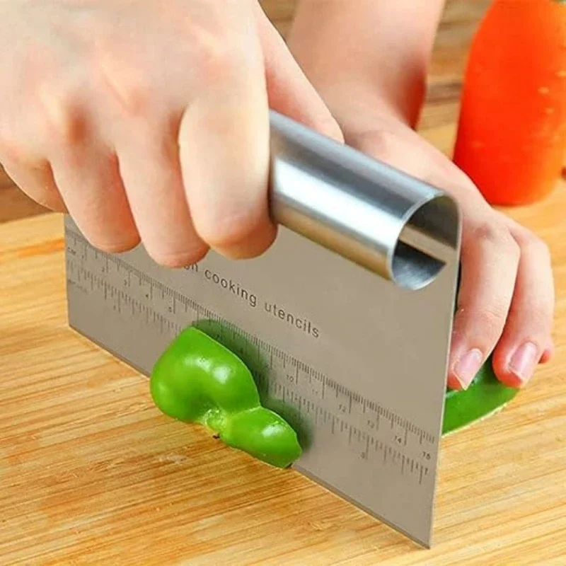 15CM Stainless Steel Pastry Cake Scraper Tool Cake Measuring Tool for Pastry Butter Pizza Bread Dough Mirror Polishing baking tool cake scraper