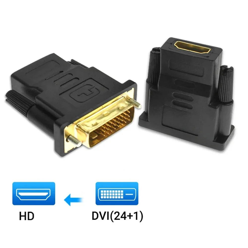 DVI-HDMI 케이블 어댑터 DVI 24+1 남성-여성 양방향 비디오 컨버터 1080P HDTV PC 프로젝터용