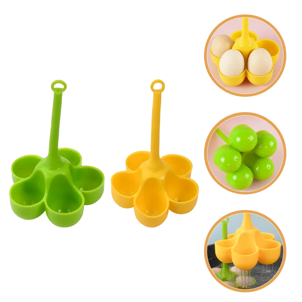 

2Pcs Portable Egg Cookers Silicone Egg Cooking Cups Heat-resistant Egg Cooker Kitchen Accessory