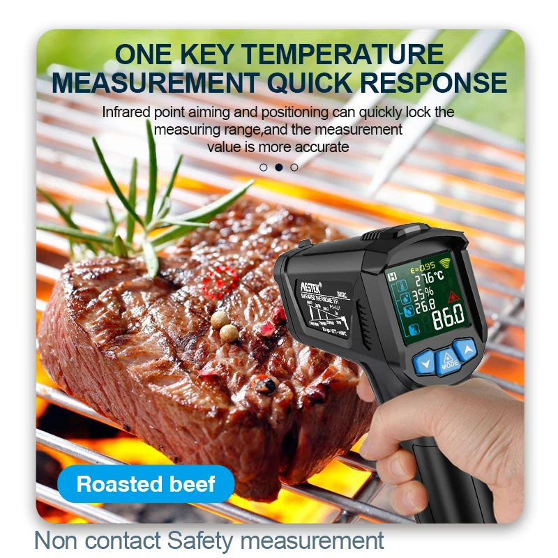 Digital Infrared Thermometer 380, No Touch Digital Laser Temperature Gun  for Cooking/BBQ/Meat, For gifts