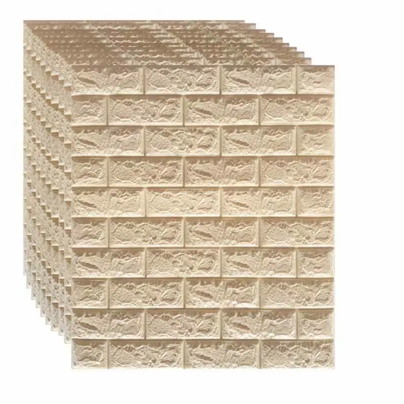 

Wall Stickers 3D Self-adhesive Wallpaper Home Creative TV Background Foam Wall Brick Decorative Waterproof Wall Sticker