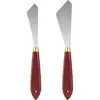 2pcs Painting Knife Set Painting Mixing Scraper Stainless Steel Palette Knife Painting Art Spatula with Wood Handle painting 1