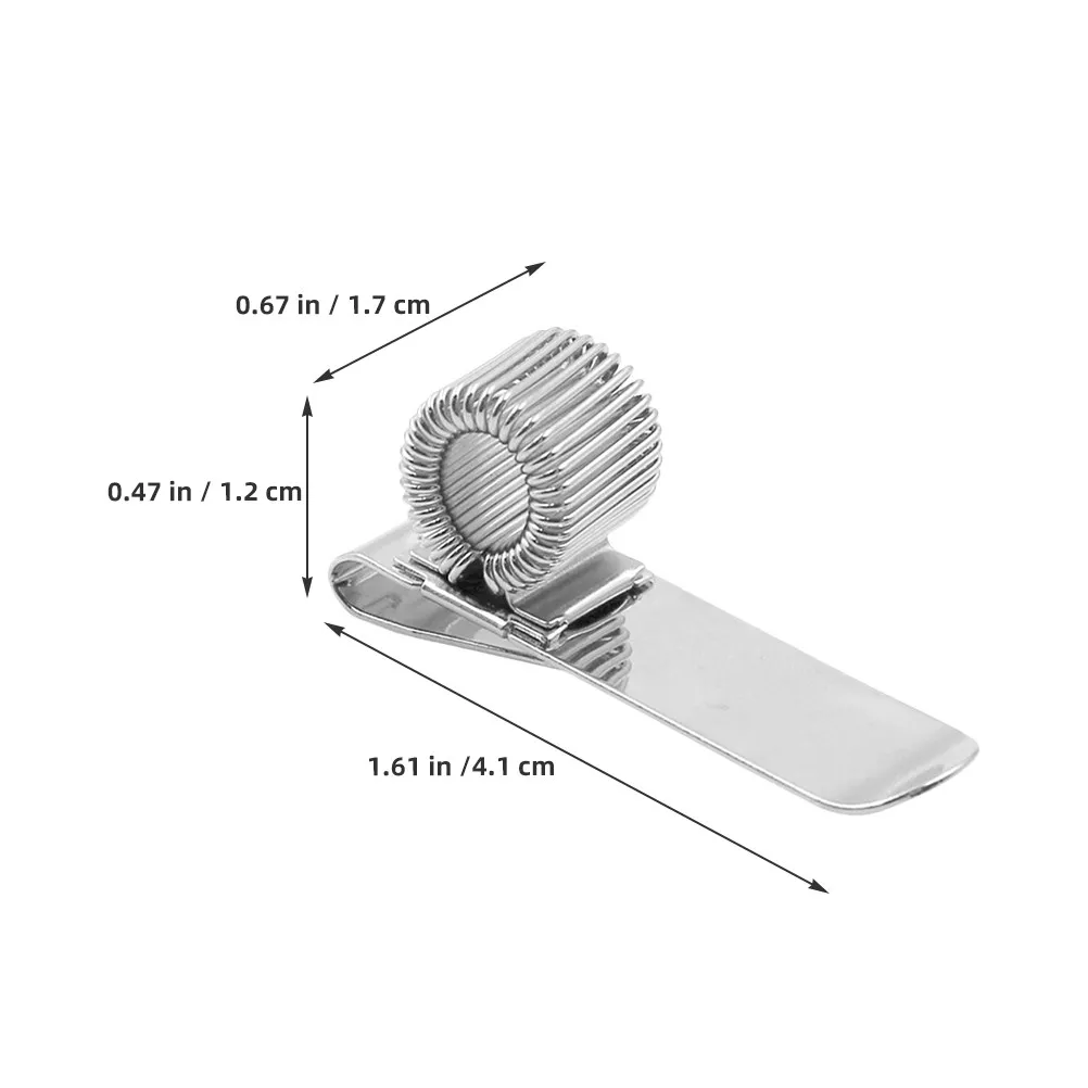 6Pcs 금속 노트북 펜 홀더 클립 펜 연필 마커 클립보드 데스크 저널 주최자 작은 펜을 위한 소형 스프링 메커니즘