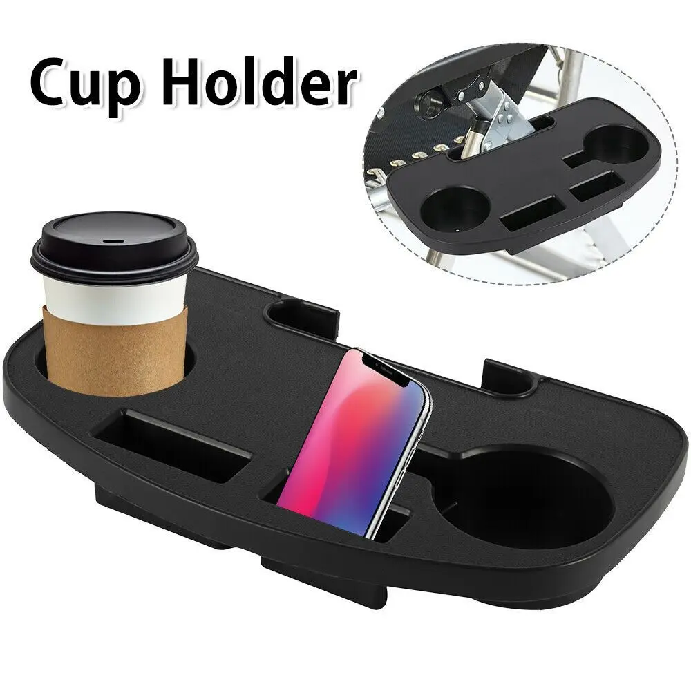 Clip On Table Tray Folding Relaxing Chair Drink Holder Fishing Camping Beach folding chair