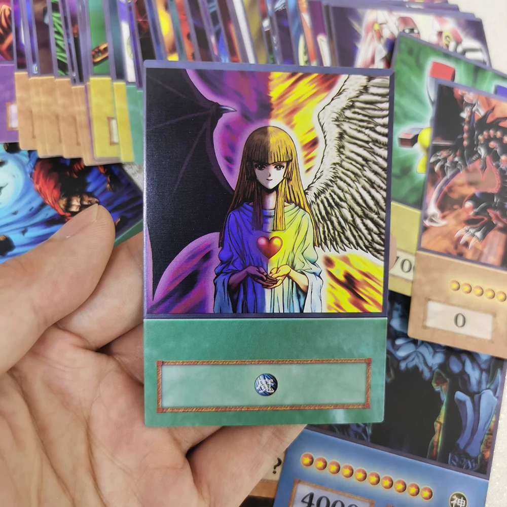Yu-Gi-Oh Anime-Karten Blue Eyes Dark Magician Exodia Obelisk Slifer Ra Yugioh DM 100 Stück DIY-Karte Kinder Weihnachtsgeschenk – Detail 2