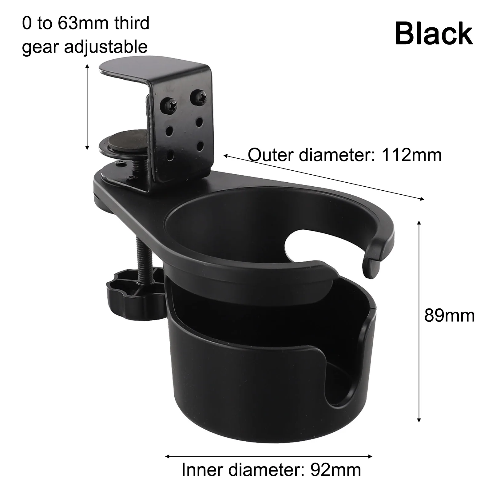 Desk Cup Holder For Coffee Mugs Water Bottles Household Three-level Height Adjustable Upgraded Rotating Clamp Stand Spare Parts