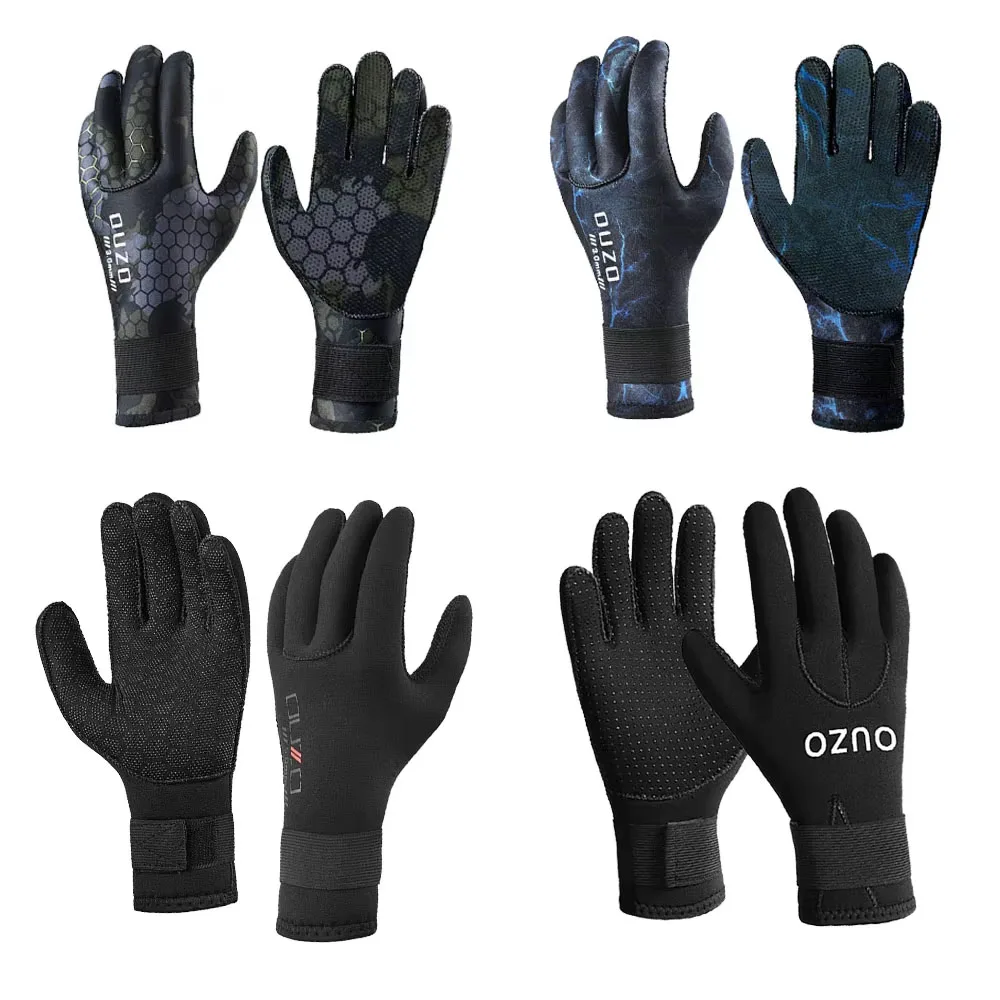 3mm Neoprene Diving Gloves Anti Slip Camo Scuba Diving Gloves Surfing For Spearfishing Swimming Rafting Kayaking