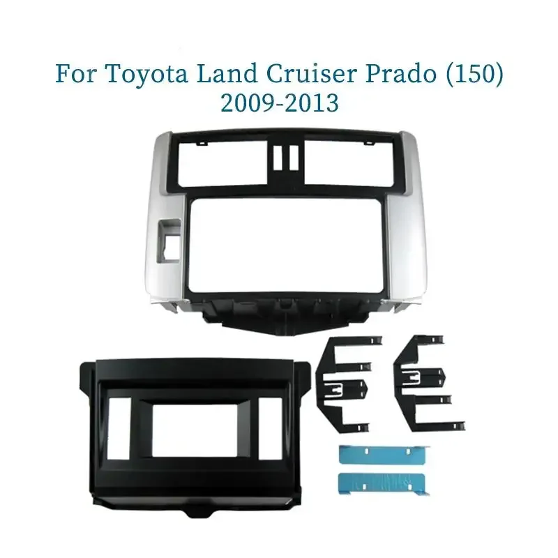 

Car Fascia Radio Panel for Toyota Land Cruiser Prado (150) 2009-2013 (Left wheel) Dash Kit Console Facia Plate Bezel Adapter