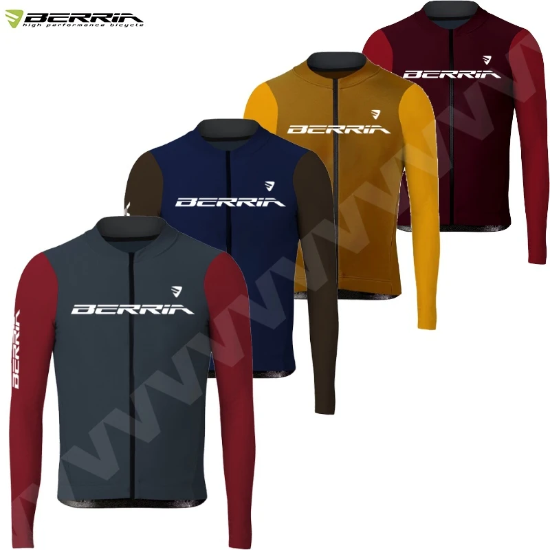 

Cycling Set Men Clothes Jerseys Jersey Long Leg Clothing Bib Bicycle Berria Men's Uniform Shirt Sleeve Suit Autumn Sets Automn