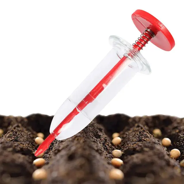 Mini Növényi Vetőmag Vetőgép Állítható Ültetvényes Kézi Virág Füves Fecskendő Kerti Adagoló Szerszámok Kertészkedés - Image 2
