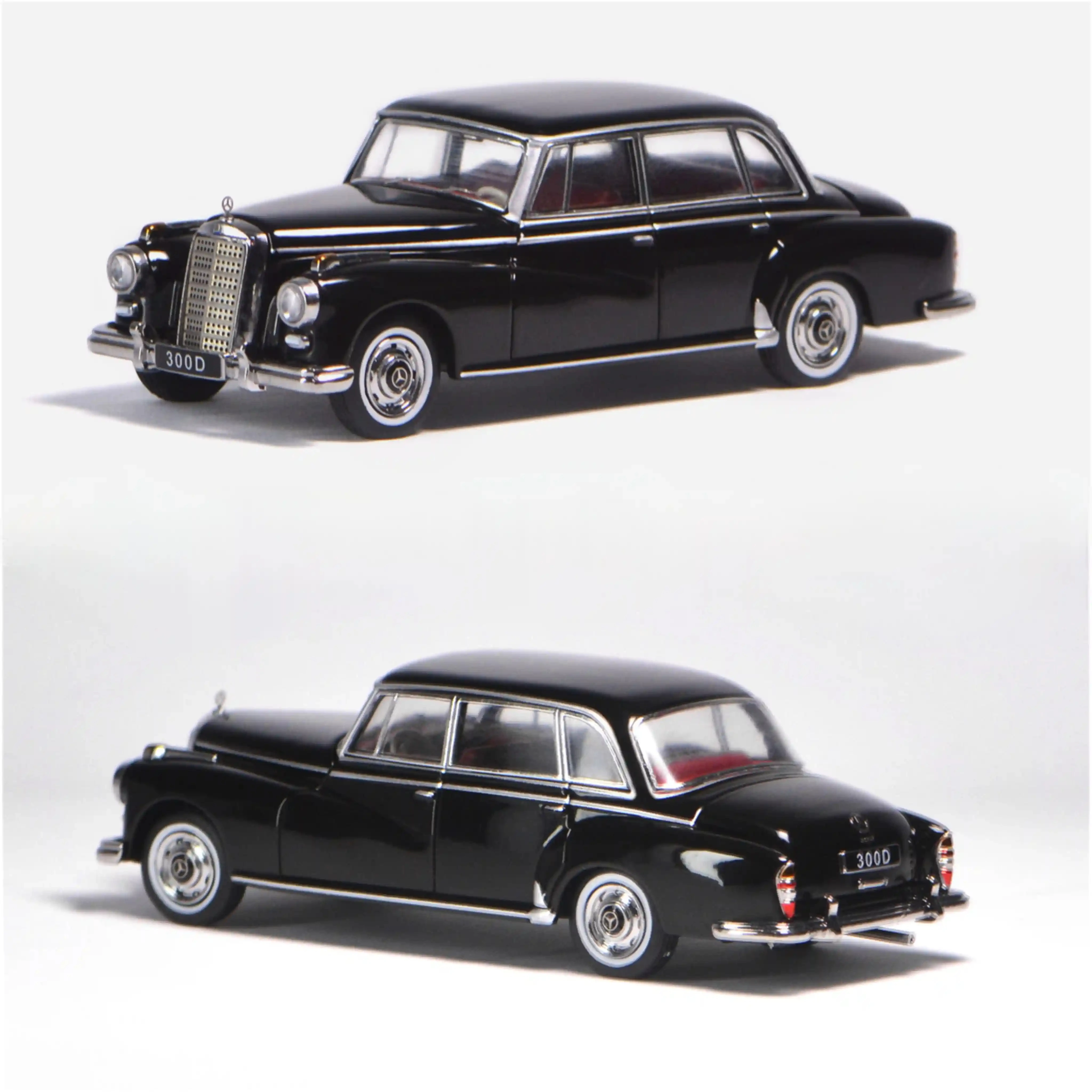 【新品】1/64 GFCC Mercedes Benz 300D Black GFCC 1/64 Scale Mercedes-Benz 300D 1959 Black Diecast Car