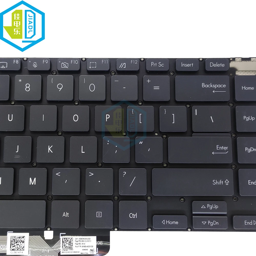 Teclado Retroiluminado para Laptop Russo ui dos Eua Retroiluminação Inglês Asus Zenbook 14x Oled Ux5400eg Ux5401 Eaj Ux5401e Ux5401za 4603us00 - Imagem 3