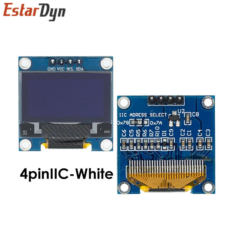 OLED Display Module 0.96 inch IIC SPI Serial 7/4Pin for Arduino SSD1306 12864 LCD Screen Board