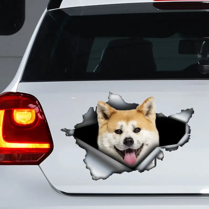 

Наклейка на автомобиль Akita Inu, наклейка на автомобиль Akita Inu, наклейка на автомобиль Akita Inu и магнит