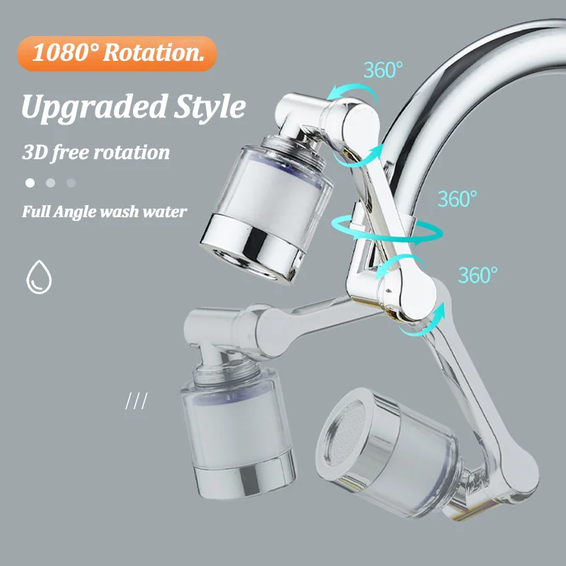 1080&deg; Swivel Faucet Water Filter Remove Chlorine Heavy Metals Filtered Showers Head Soften Hard Water Bath Filtration Purifier faucet filter faucet water filter