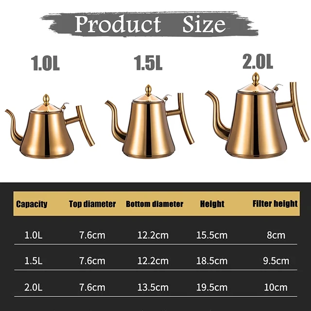 Thickened Stainless Steel Teapot 6