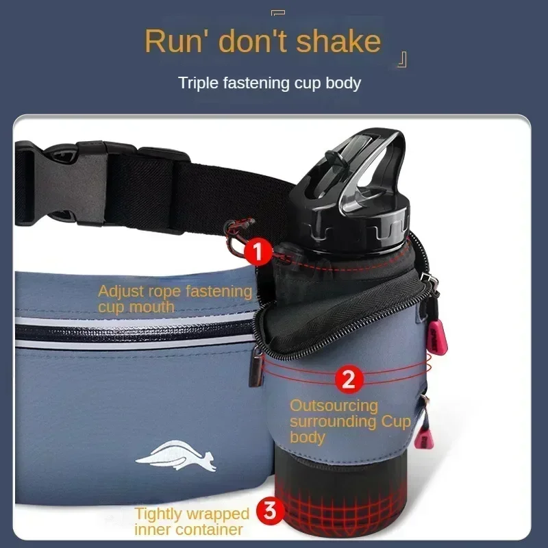 Running Bags Men's And Women's Outdoor Sports Marathon Fitness Kit Multifunctional Kettle Bag Running Waterproof Belt Phone Bag 6