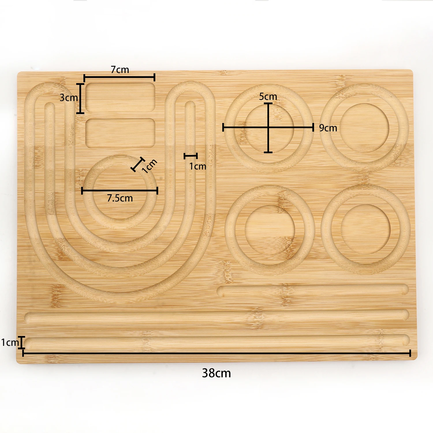 

40x29mm Wood Ring Display board Ear Nail Necklace Storage Base Display Decor Ornament Pendant Necklace Bracelet Oragnizer Rack