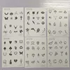 6pcs Small Finger Design Waterproof Temporary Tattoo, Long-Lasting, Realistic Fake Tattoo for Men and Women 5