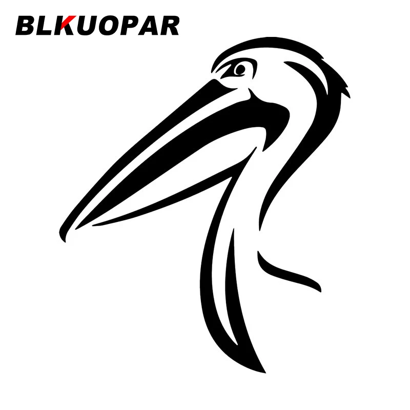 

BLKUOPAR Pelican голова силуэт Автомобильная наклейка оригинальная забавная Водонепроницаемая графика креативная Солнцезащитная фотозащита