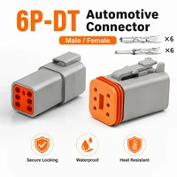 DT06-6S & DT04-6P 6-Pin Deutsch Type DT Series Waterproof Connector - Heavy Duty Automotive Plug for Truck Wire Harness 1