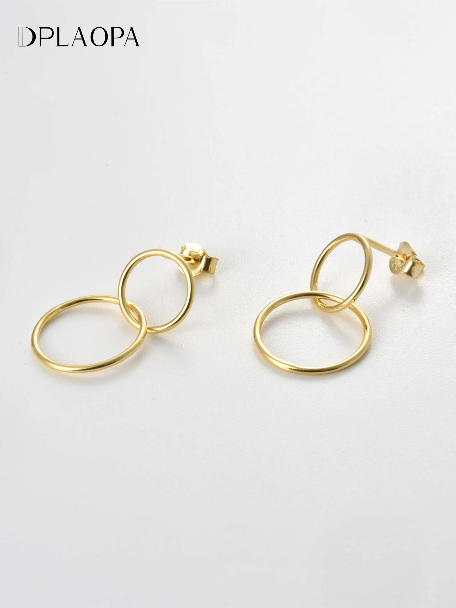 Drop Earrings 925 Sterling Silver Circle Drop Earring Clips For Women