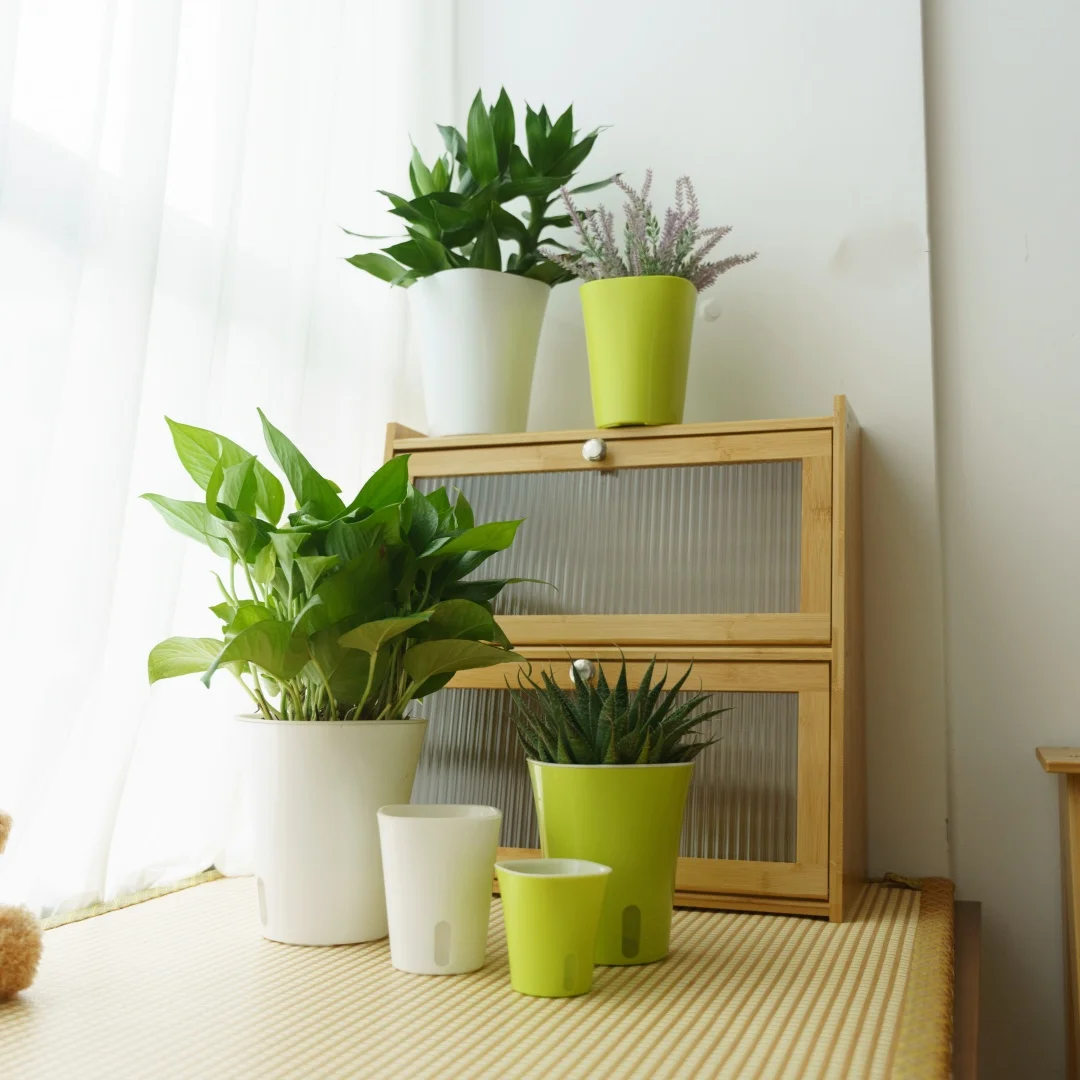 Flower Pot Plant Pot Nursery Growing Container Visible Water Level Pots Drainage Hole Gardening Planting Tool
