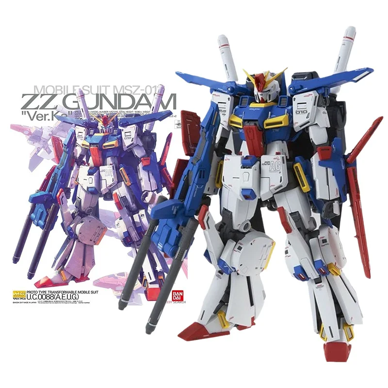 

Bandai Genuine Gundam Model Kit Anime Figure MG 1/100 MSZ-010 ZnZ Ver.Ka Collection Gunpla Anime Action Figure Toys for Children