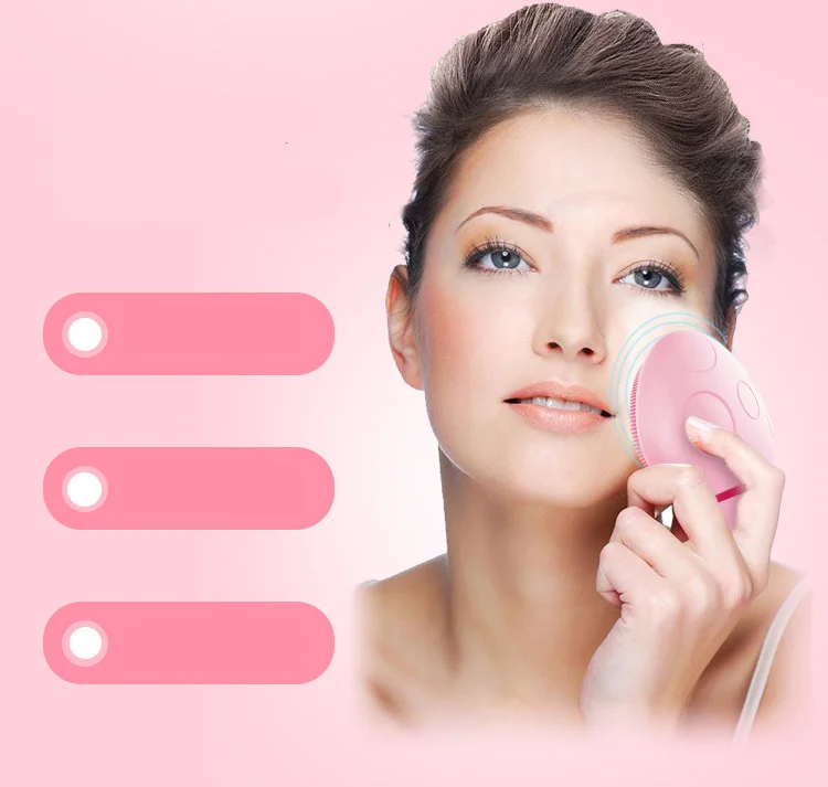 Demachiant din silicon, vibrații, curățarea porilor, încărcare cu ultrasunete, curățare facială electrică, dispozitiv de lifting și înfrumusețare_voghion.com