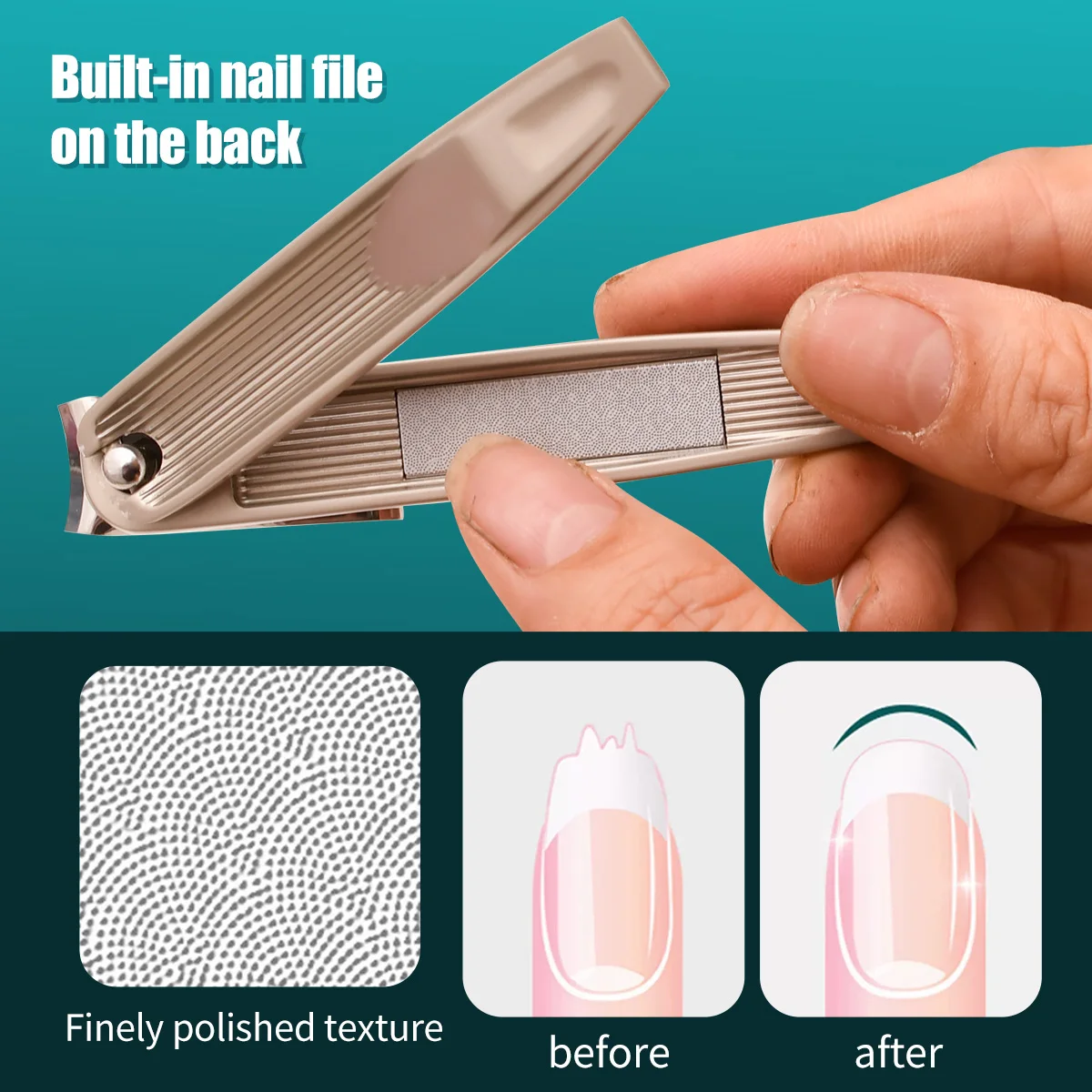 1PCS G36 PRO nail clippers high quality stainless steel nail clippers anti-splitting rotary type convenient quick sharp nail cli 6