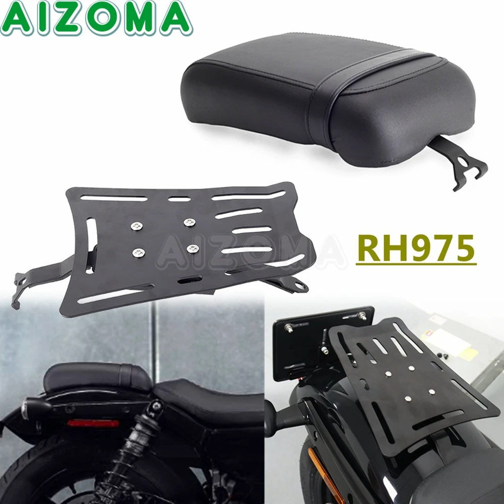

Rear Fender Luggage Carrier Rack & Passenger Seats Pad For Harley Nightster 975 RH975 Motorcycle Accessories Parts 2022 2023