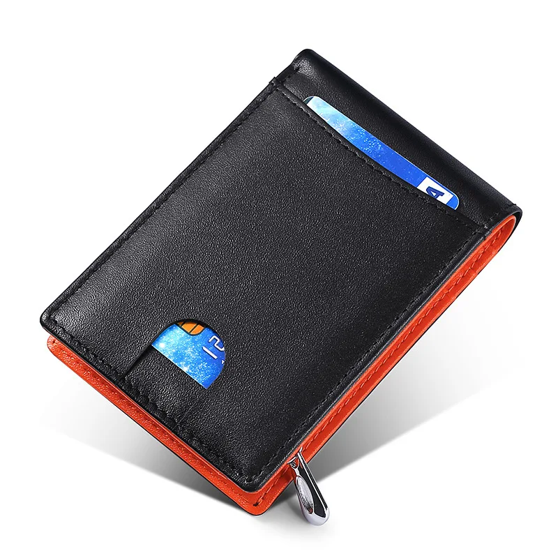 DIENQI Rfid мужские кошельки из натуральной кожи сумка для денег тонкий держатель