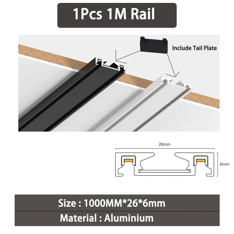 1M Rail 1pcs