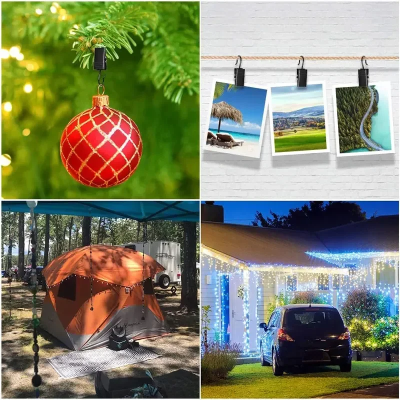 60 Edelstahl-Clips Mit Haken – Kleine Aufhängeklammern Für Vorhänge, Lichter, Fotos & DIY, Silber, Stark & Rostfrei