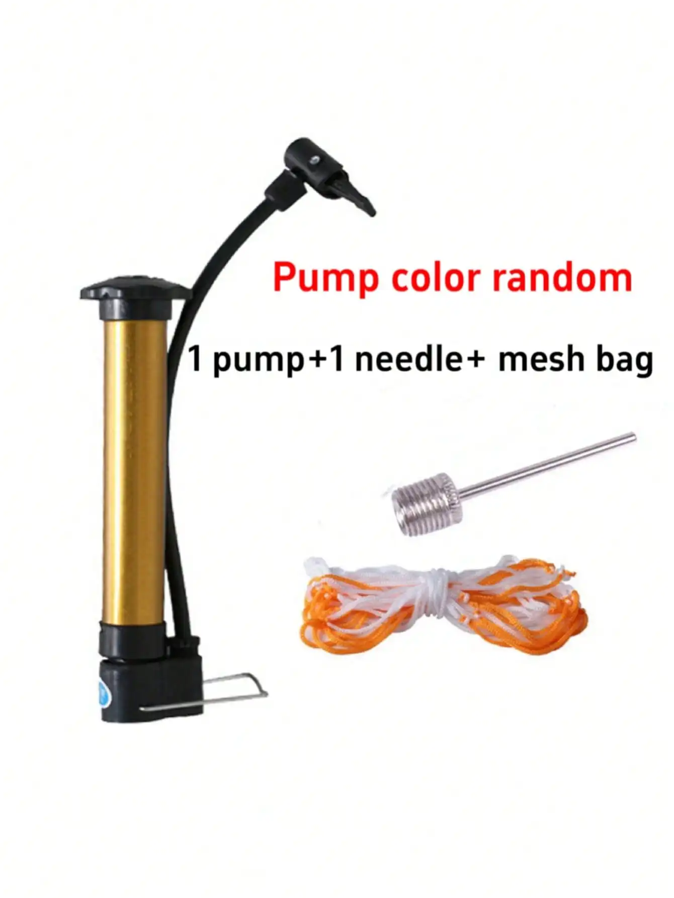 Mini Small Basketball Pump Football Volleyball Air Pin Balloon Portable Universal Toy Ball Swimming Ring Air Needle Ball Net Bag ball inflating pump ball inflating needle sport ball inflating pump