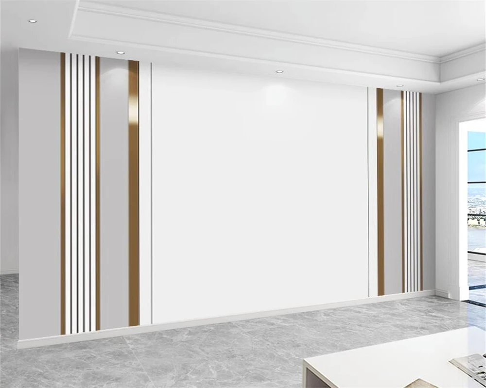 beibehang modern minimalista listrado papel parede tv 01